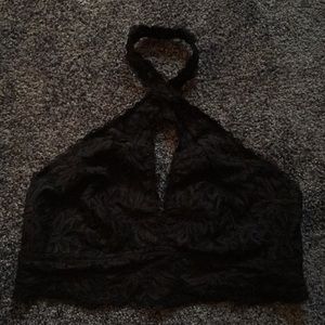 Aerie Black Bralette Size L